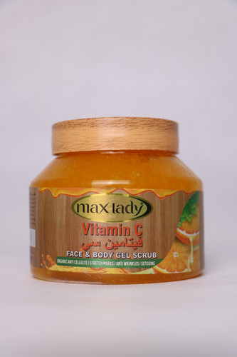 اسکراب بدن و صورت مکس لیدی اورجینال در چوبی عصاره ویتامین سی